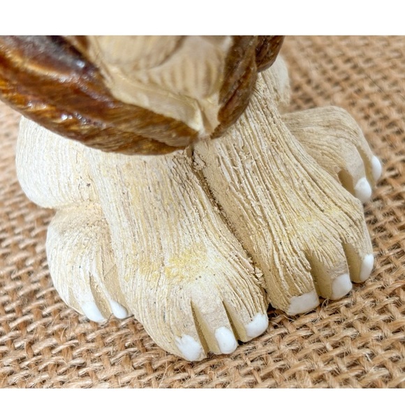 Vintage Artesania Rinconada Hand Carved Clay Lion Figurine Signed A Torreon - Picture 2 of 8